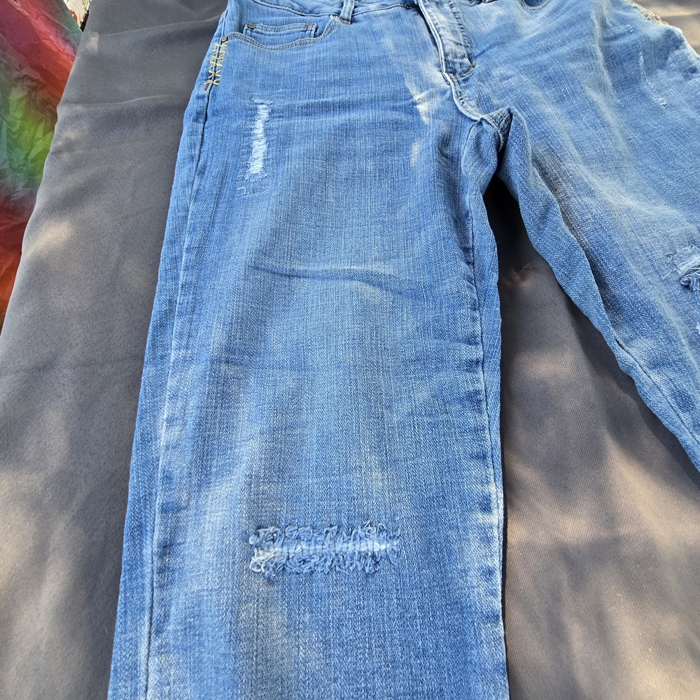 Tru Luxe Jeans Blue Flare & Wide Leg 10 A-17 - Picture 5 of 14